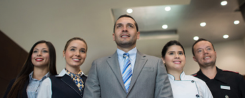 11-1 People Welcoming Guests