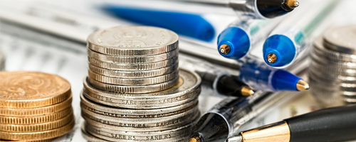 Coins and Pens
